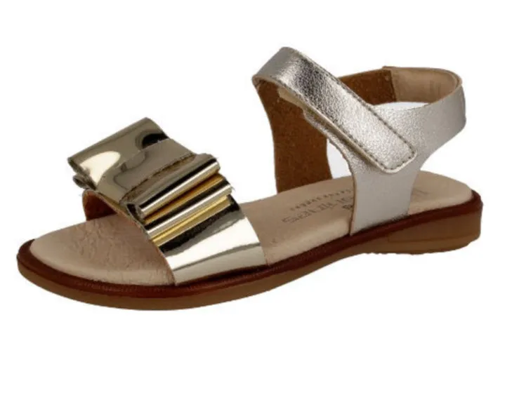 211439 Gold Bow Sandal