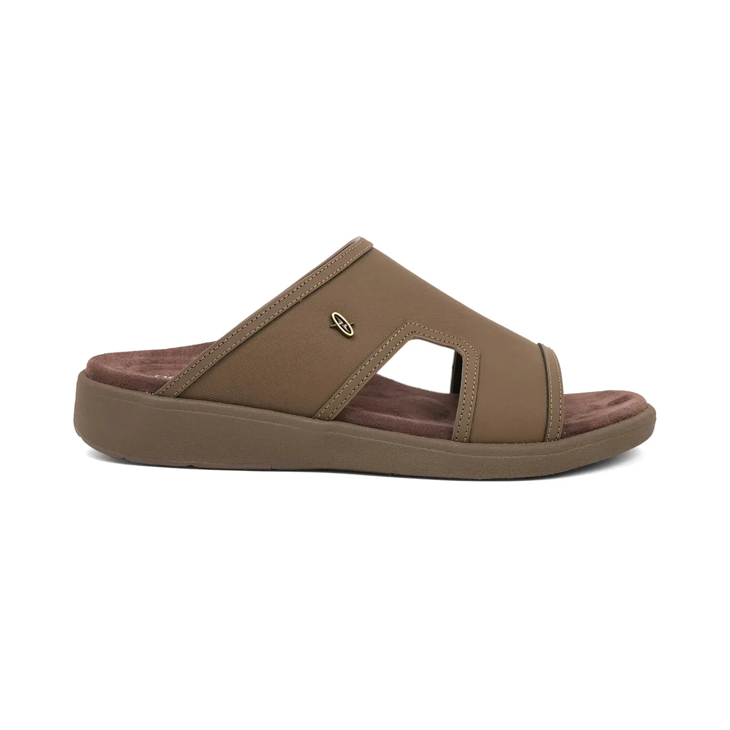 Aetrex Men's Suede Foot Bed Leather Sandals Truffle