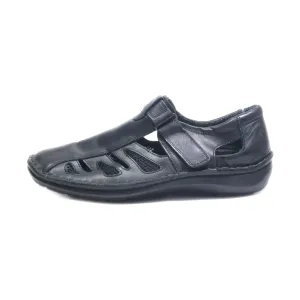 Airsoft Dress Sandals Leather Black Colour For Men