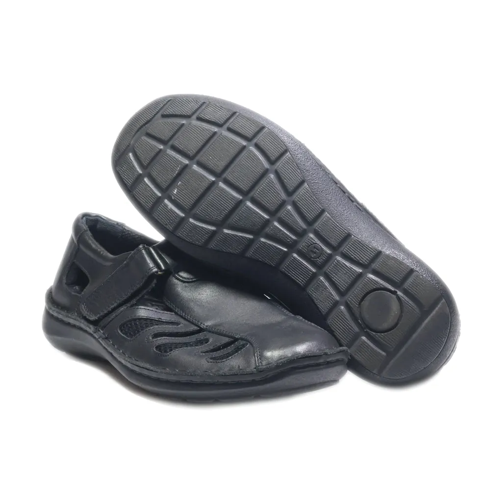 Airsoft Dress Sandals Leather Black Colour For Men