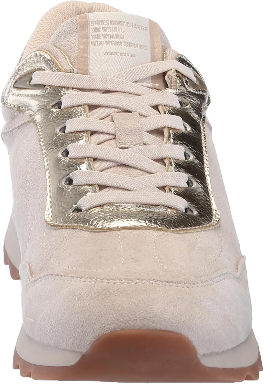 Anne Klein Womens Runner Faux Suede Lifestyle Casual and Fashion Sneakers