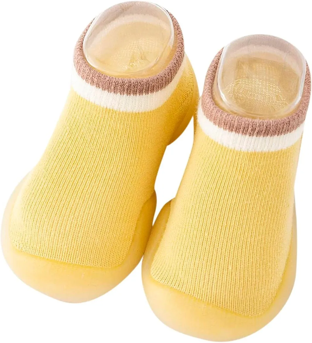Baby Girl Shoes Autumn Children Toddler Shoes Boys and Girls Floor Sports Socks Shoes Solid Color Light and Cute B