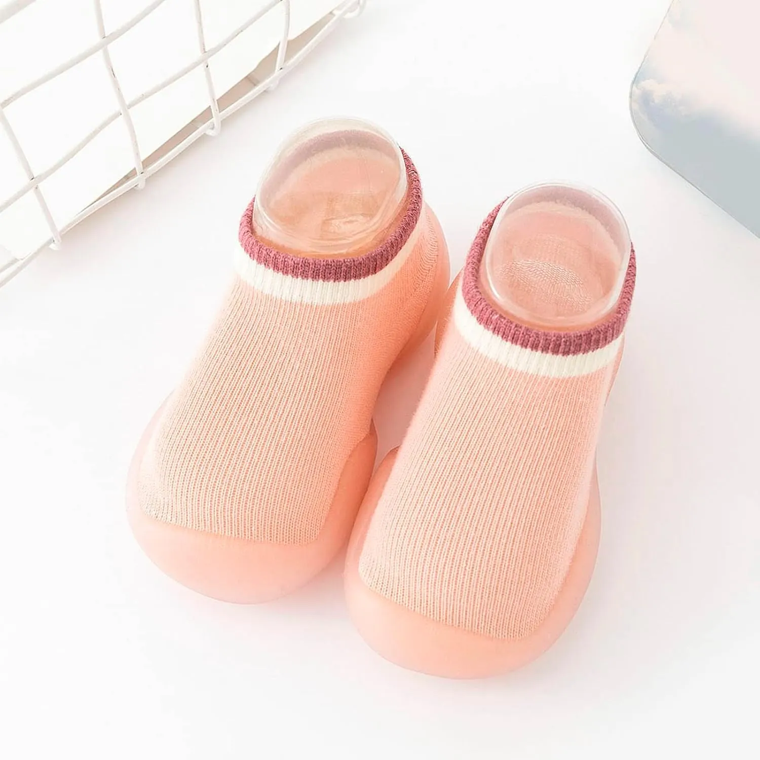 Baby Girl Shoes Autumn Children Toddler Shoes Boys and Girls Floor Sports Socks Shoes Solid Color Light and Cute B