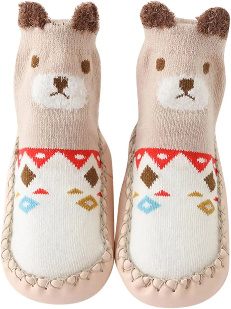 Baby Girl Shoes Cute Children Toddler Shoes Autumn Winter Boys and Girls Floor Socks Shoes Flat Bottom Non Slip Cute