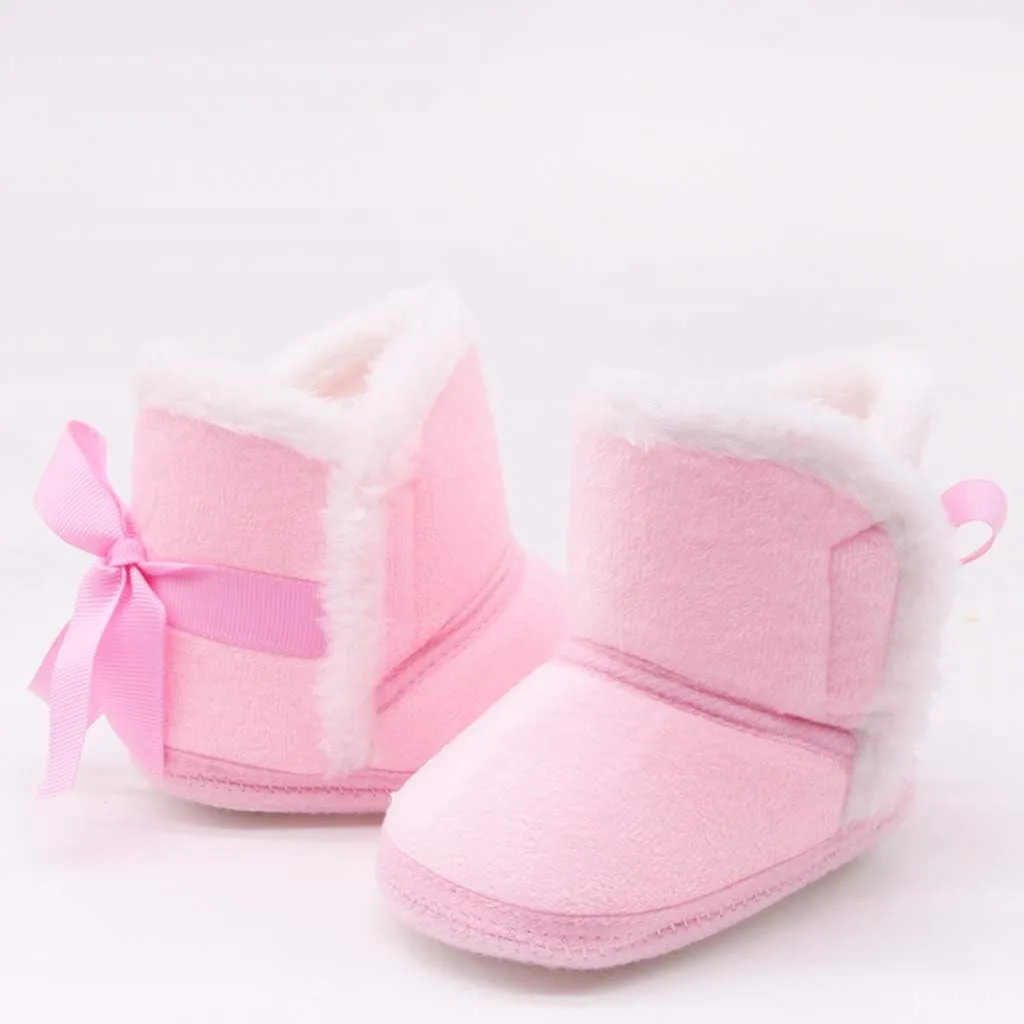 Baby Girl Shoes Prewalker Baby Snow Warm Girls Winter Toddler Infant Boys Shoes -Slip Boots Baby Shoes Cute