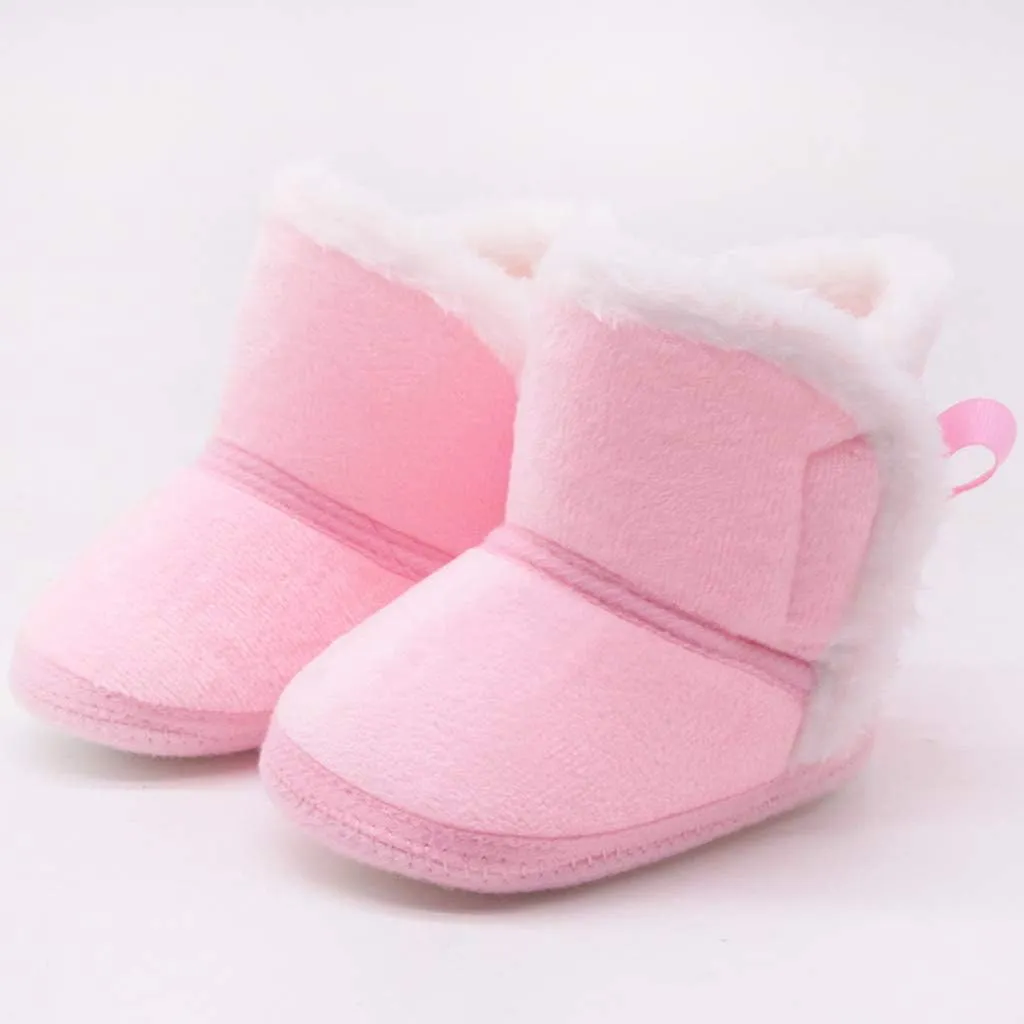 Baby Girl Shoes Prewalker Baby Snow Warm Girls Winter Toddler Infant Boys Shoes -Slip Boots Baby Shoes Cute
