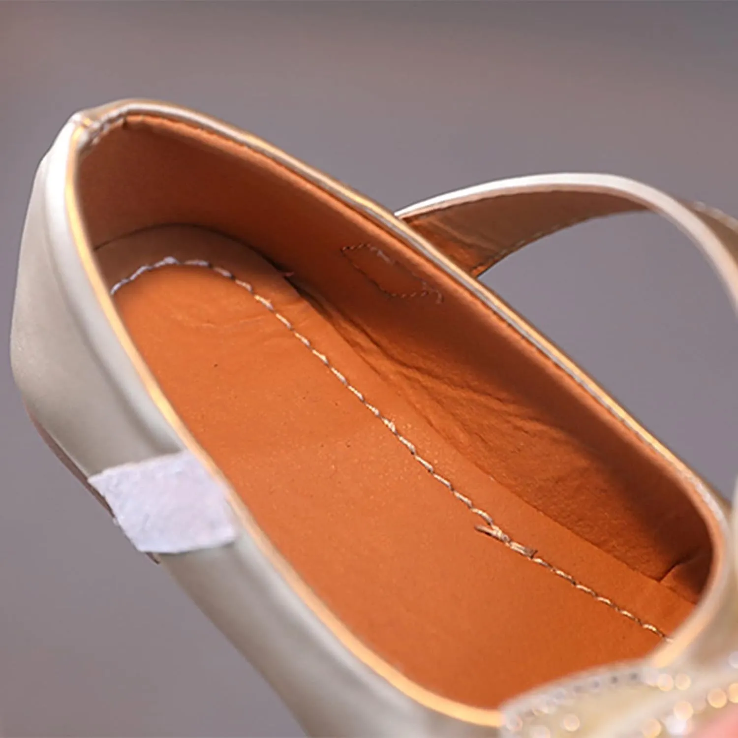 Baby Girl Shoes,Summer Autumn Fashion Girls Casual Shoes Bow Pearls Flat Bottom Dress Shoes Hook Loop Kawaii Shoes