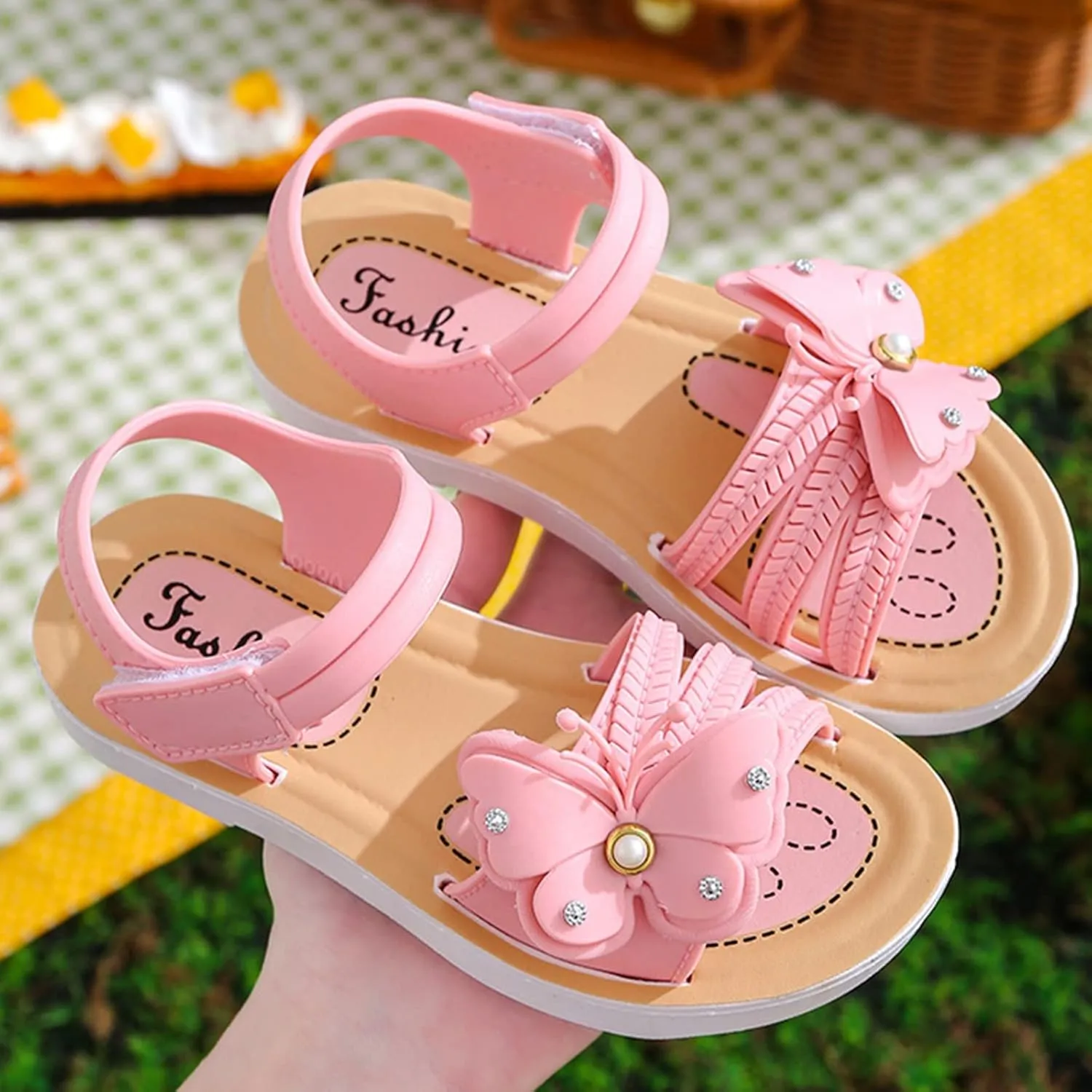 Baby House Sandals Summer New Soft Sole Non Slip Comfortable Fashion Princess Shoes Bow Sandals Girl Toddler Shoes