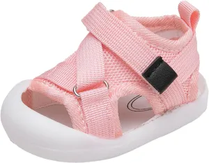Baby Sandals for Boys Girls Lightweight Breathable Sport Flat Shoes Non Slip Soft Bottom Sneakers for Indoor/Outdoor