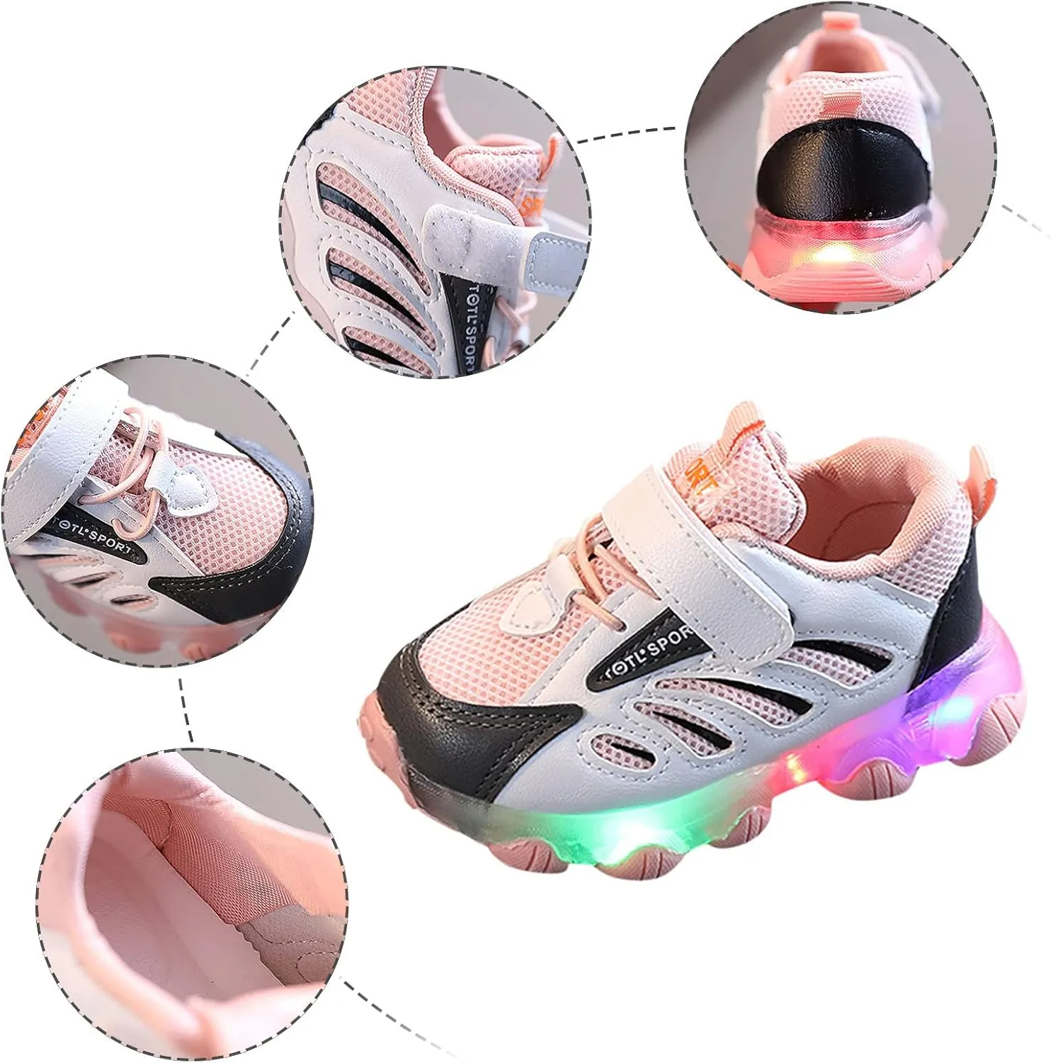 Baby Shoes Light Children Baby Girls Sport Led Kids Luminous Bling Shoes Baby Shoes House Shoes