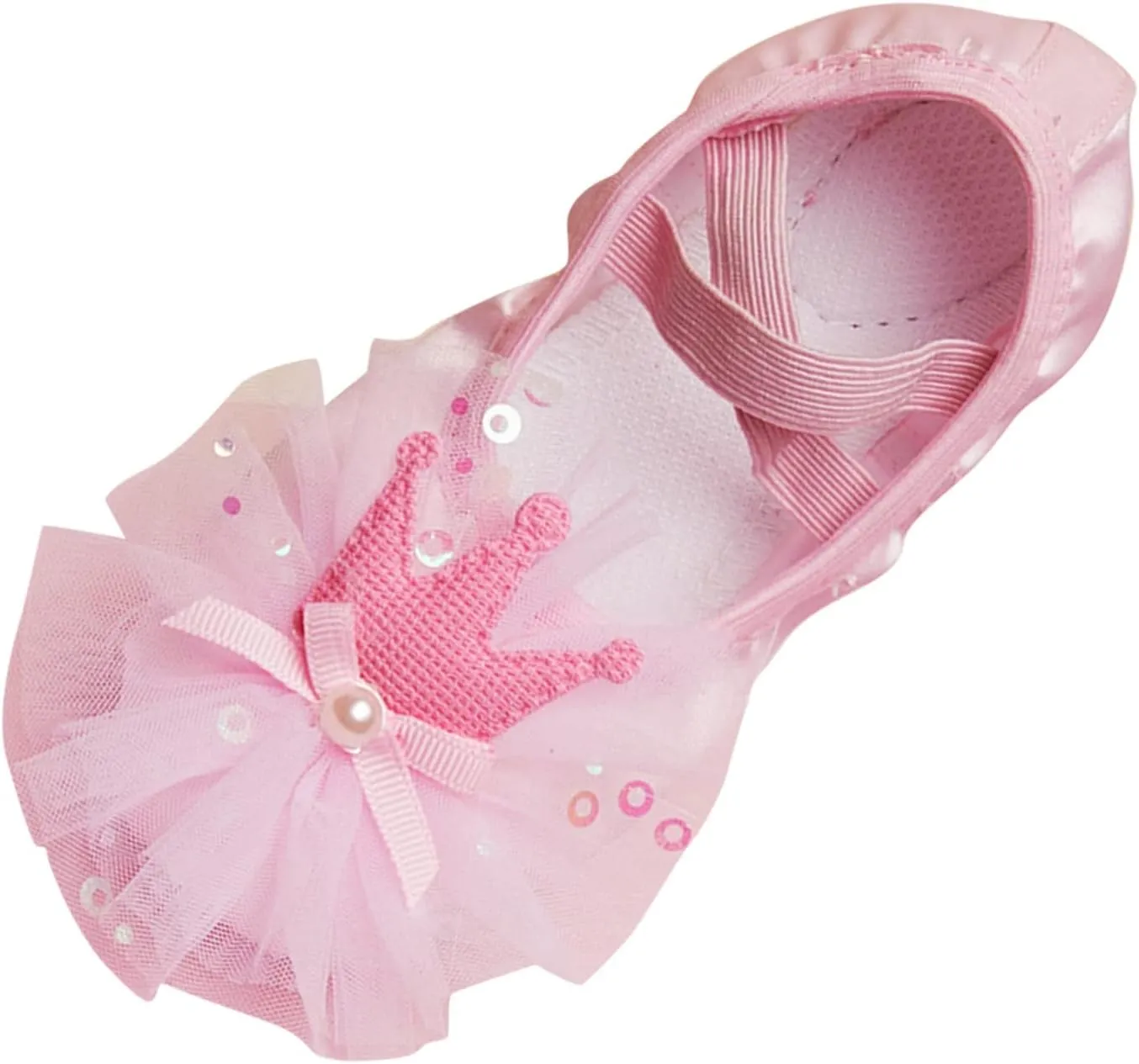 Ballet Shoes for Girls Satin Dance Practic Slippers Split Soft Leather Flat Sole Yoga Shoes Pik Ballet Shoes Girls
