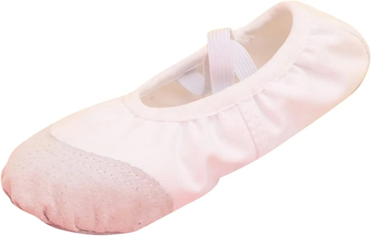 Ballet Shoes for Girls Toddler Ballet Slippers Soft Leather Boys Dance Shoes Soft Leather Slippers with Elastic Strap