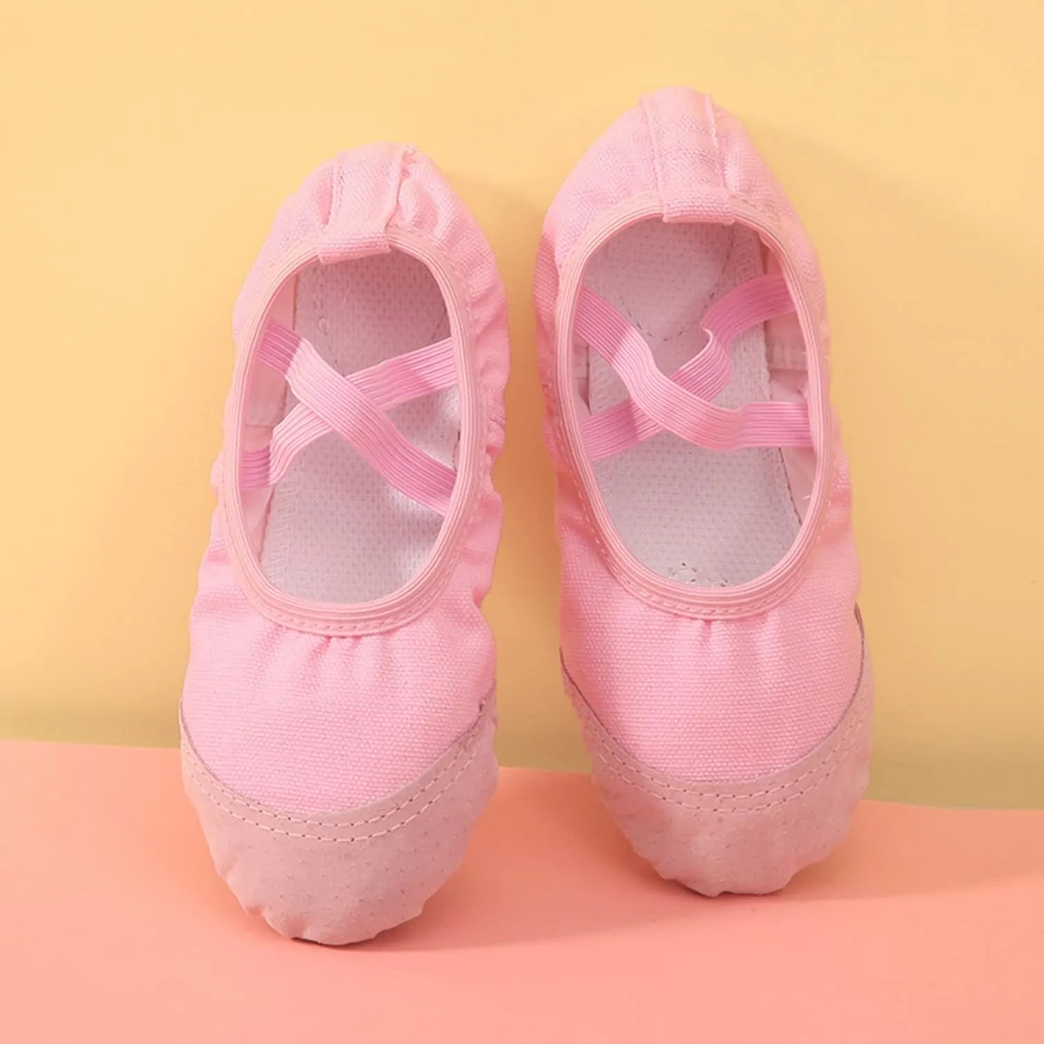 Ballet Shoes for Girls Toddler Ballet Slippers Soft Leather Boys Dance Shoes Soft Leather Slippers with Elastic Strap