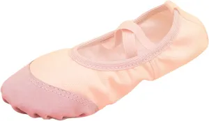 Ballet Shoes for Girls Toddler Ballet Slippers Soft Leather Boys Dance Shoes Soft Leather Slippers with Elastic Strap