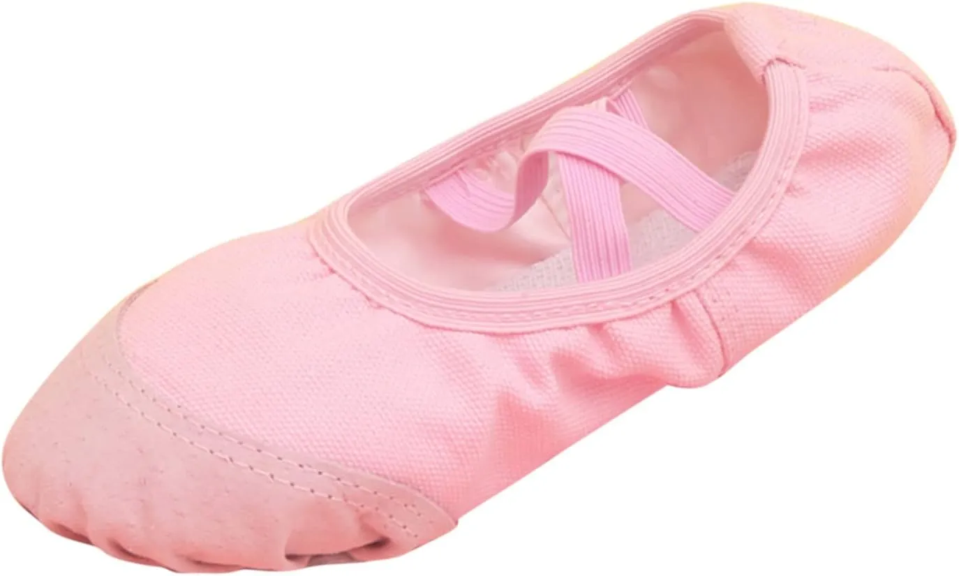 Ballet Shoes for Girls Toddler Ballet Slippers Soft Leather Boys Dance Shoes Soft Leather Slippers with Elastic Strap