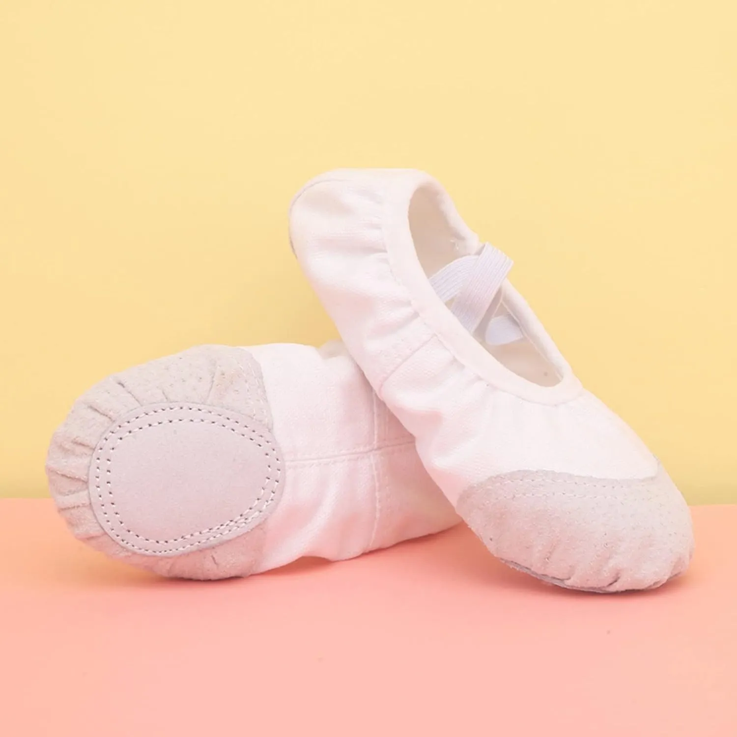 Ballet Shoes for Girls Toddler Ballet Slippers Soft Leather Boys Dance Shoes Soft Leather Slippers with Elastic Strap