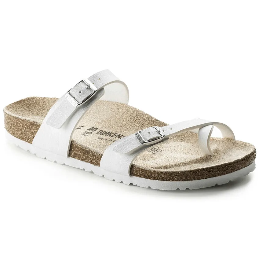 Birkenstock Mayari Sandals- White Birko-Flor