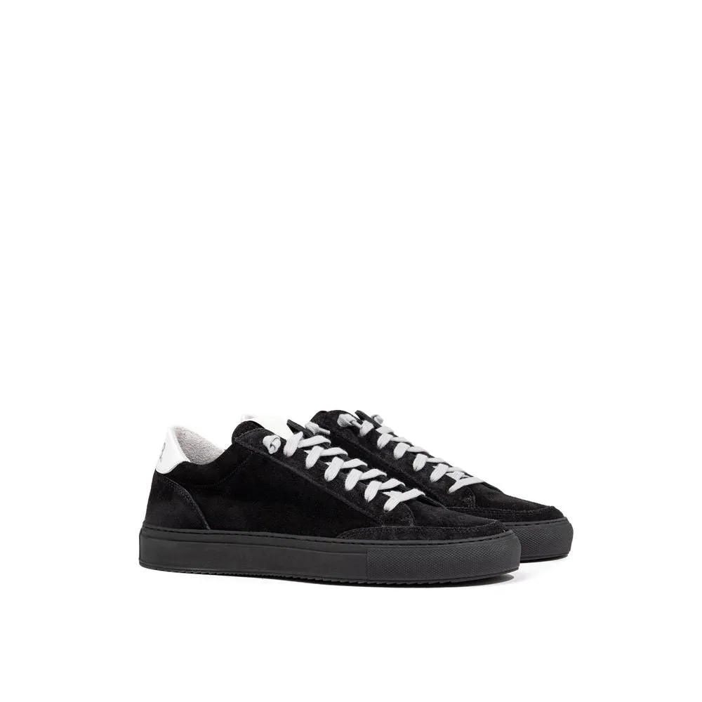 Black Suede Leather Sneaker