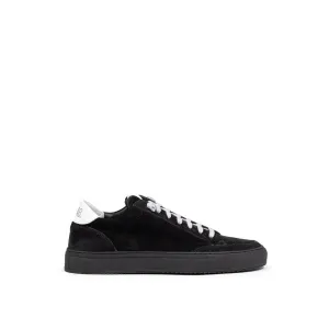 Black Suede Leather Sneaker