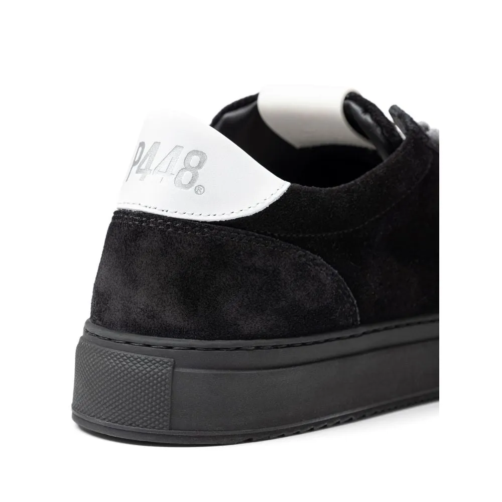 Black Suede Leather Sneaker