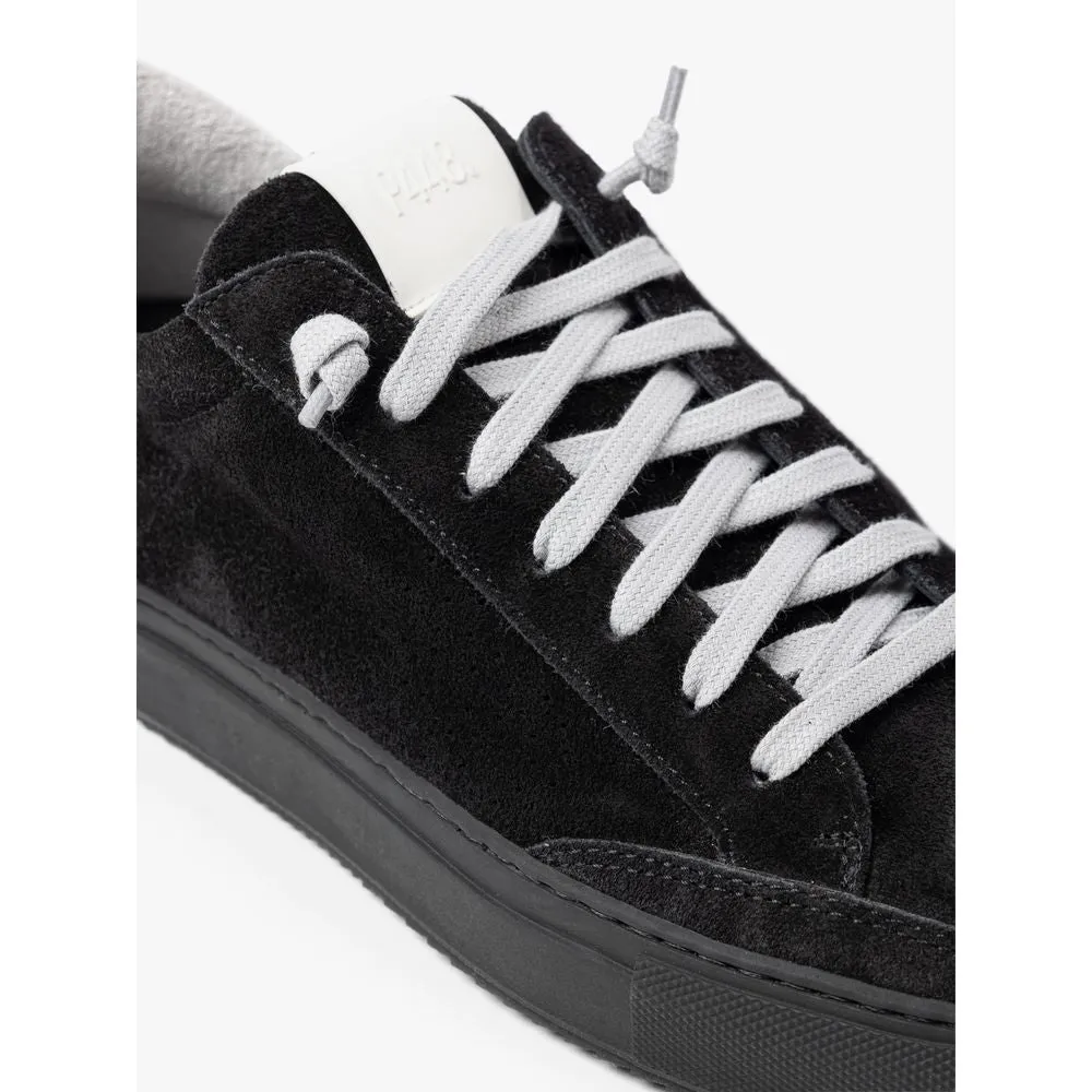 Black Suede Leather Sneaker