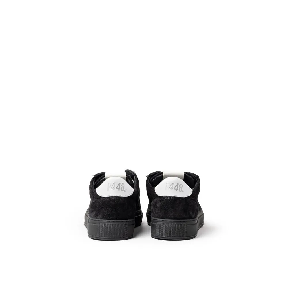 Black Suede Leather Sneaker
