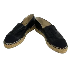 Chanel black espadrilles, size 39