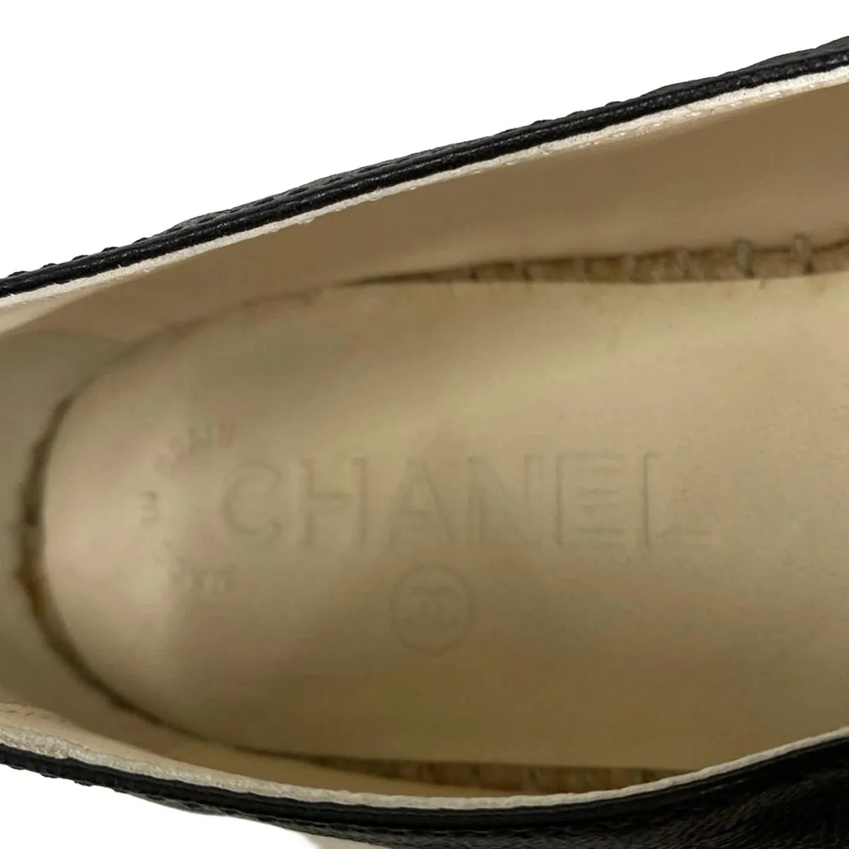 Chanel black espadrilles, size 39