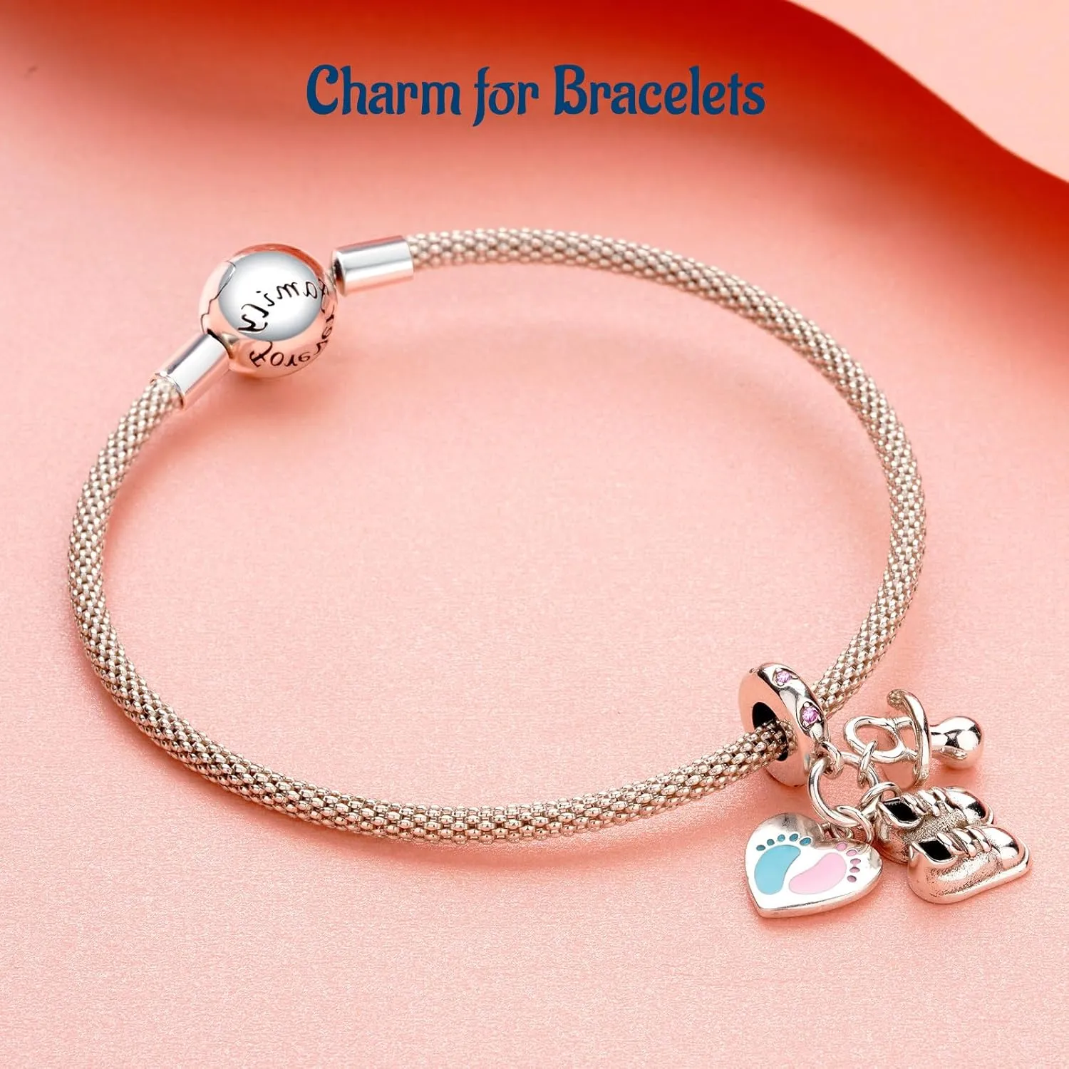 Charms for Bracelets Family Friends Love Mom Baby Home Flower Dog 925 Sterling Silver Dangle Necklaces Gifts for Women