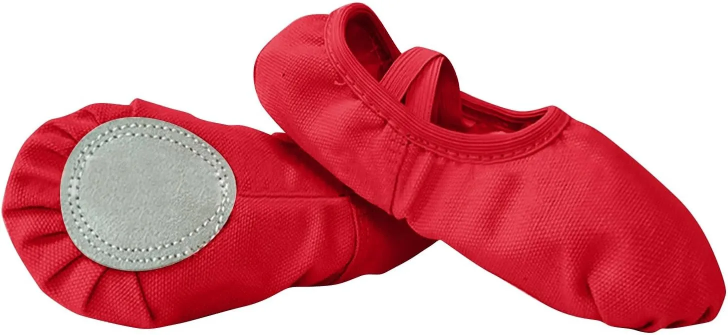 Child Ballet Shoes, Toddler Shoes, Girls Ballet Slippers, Soft Upper, Full Suede Outsole, Pre-Sewn Girls Dress Shoes