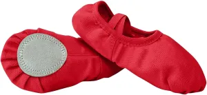 Child Ballet Shoes, Toddler Shoes, Girls Ballet Slippers, Soft Upper, Full Suede Outsole, Pre-Sewn Girls Dress Shoes