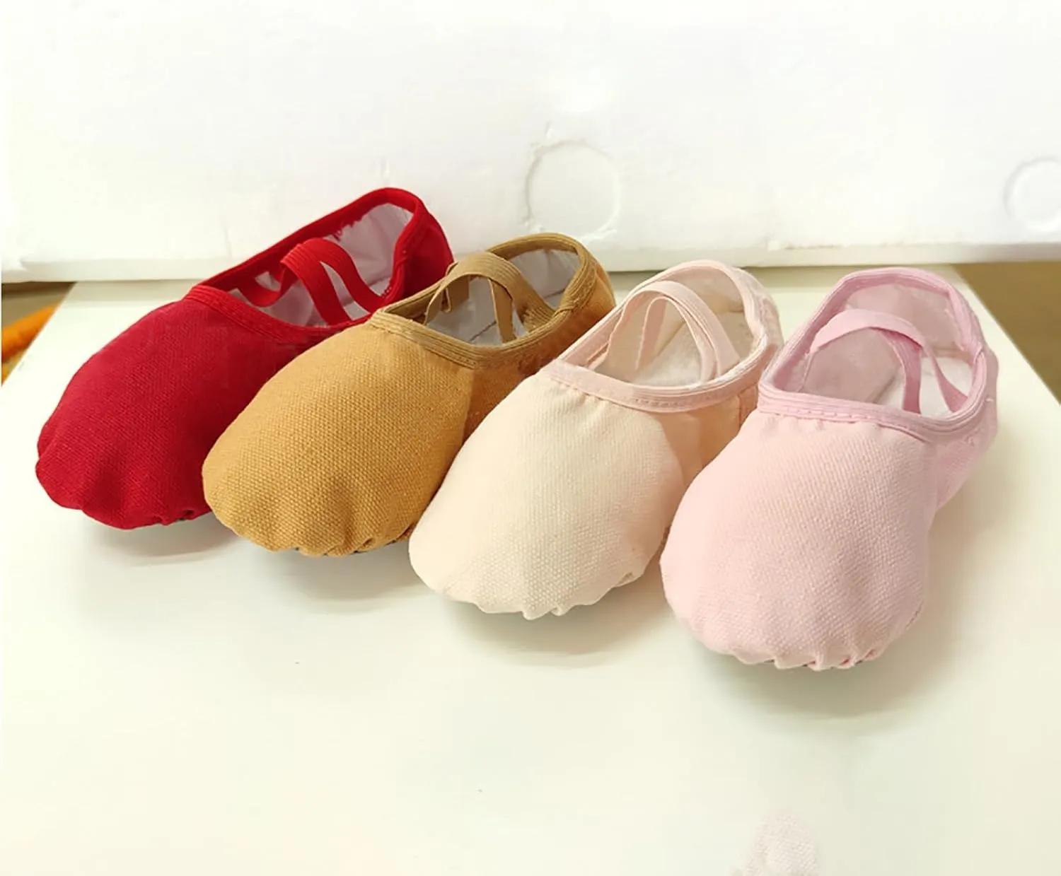 Child Ballet Shoes, Toddler Shoes, Girls Ballet Slippers, Soft Upper, Full Suede Outsole, Pre-Sewn Girls Dress Shoes