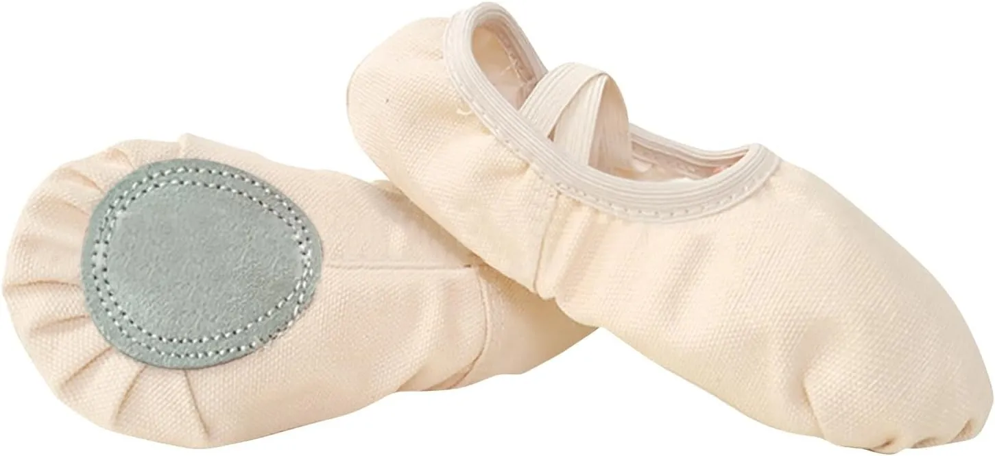 Child Ballet Shoes, Toddler Shoes, Girls Ballet Slippers, Soft Upper, Full Suede Outsole, Pre-Sewn Girls Dress Shoes
