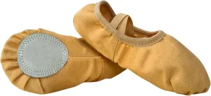 Child Ballet Shoes, Toddler Shoes, Girls Ballet Slippers, Soft Upper, Full Suede Outsole, Pre-Sewn Girls Dress Shoes