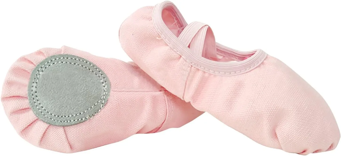 Child Ballet Shoes, Toddler Shoes, Girls Ballet Slippers, Soft Upper, Full Suede Outsole, Pre-Sewn Girls Dress Shoes