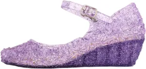 Chunky Jelly Sandals Kids Girls Dress Up Mary Jane lats Party Dance Single Shoes with Strap Princess Sandals