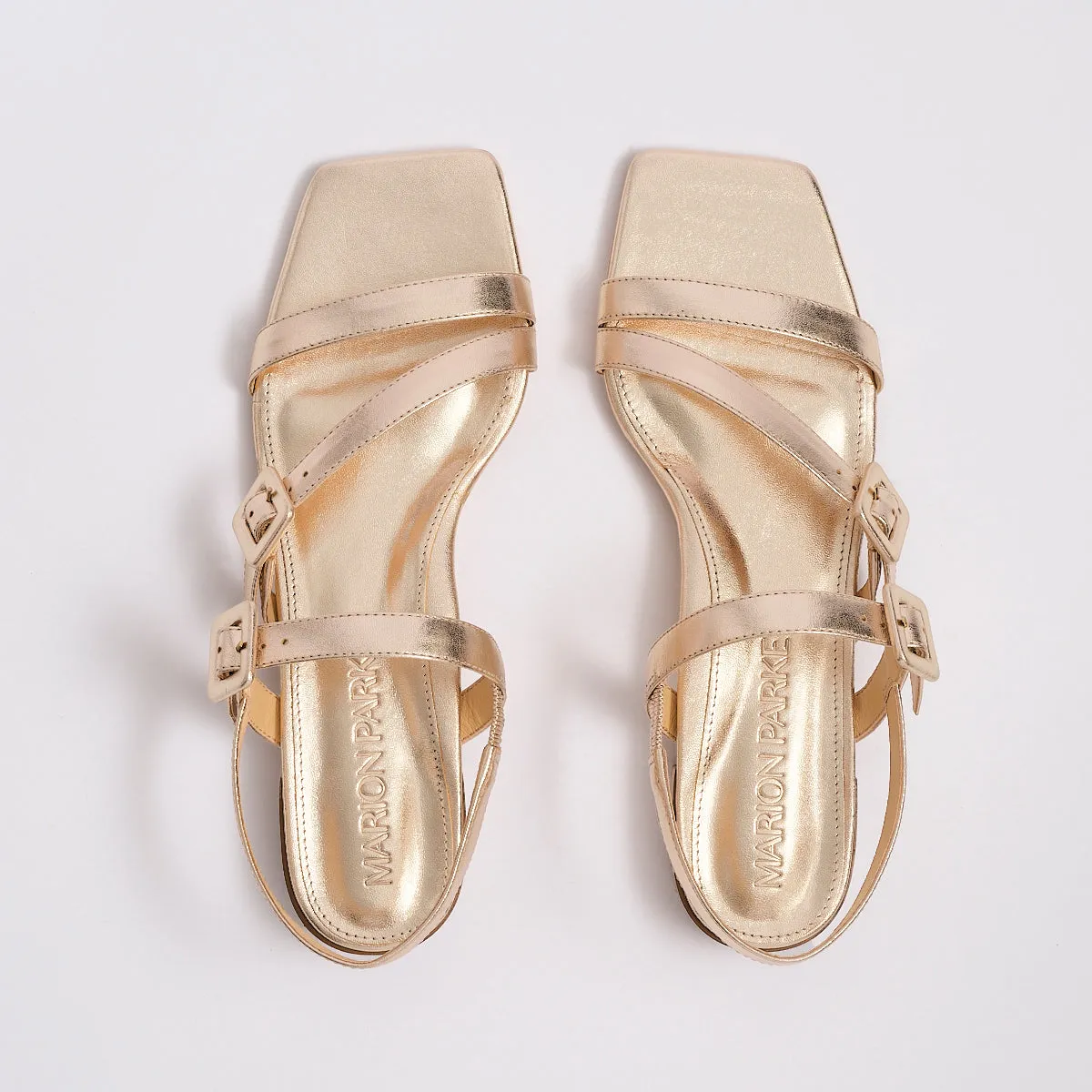 Cleo Flat Sandal | Soft Gold