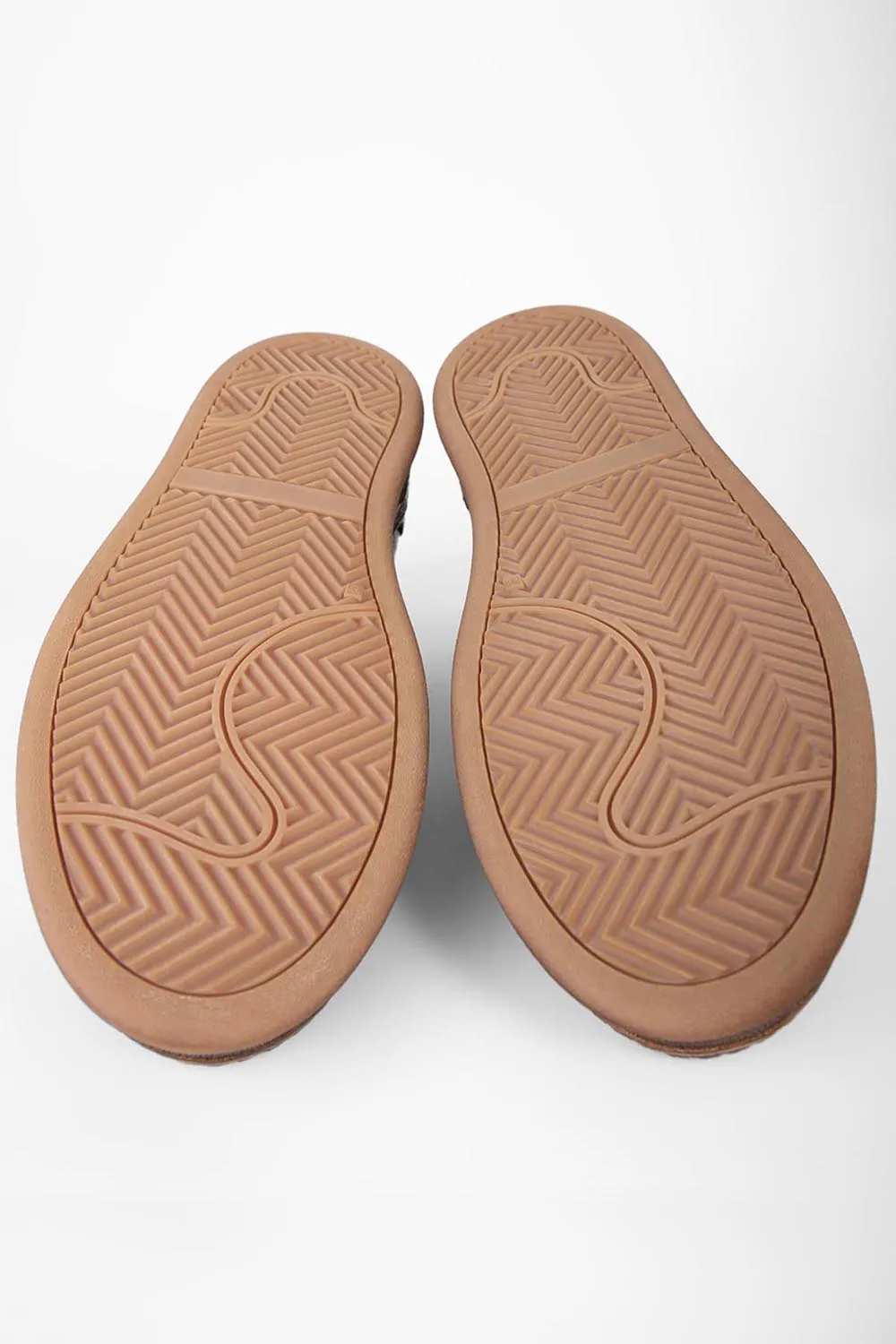 COLE dark-cocoa welted distressed sneakers.