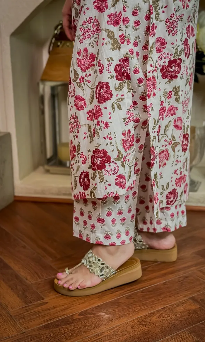 Confident  carring cotton coord set