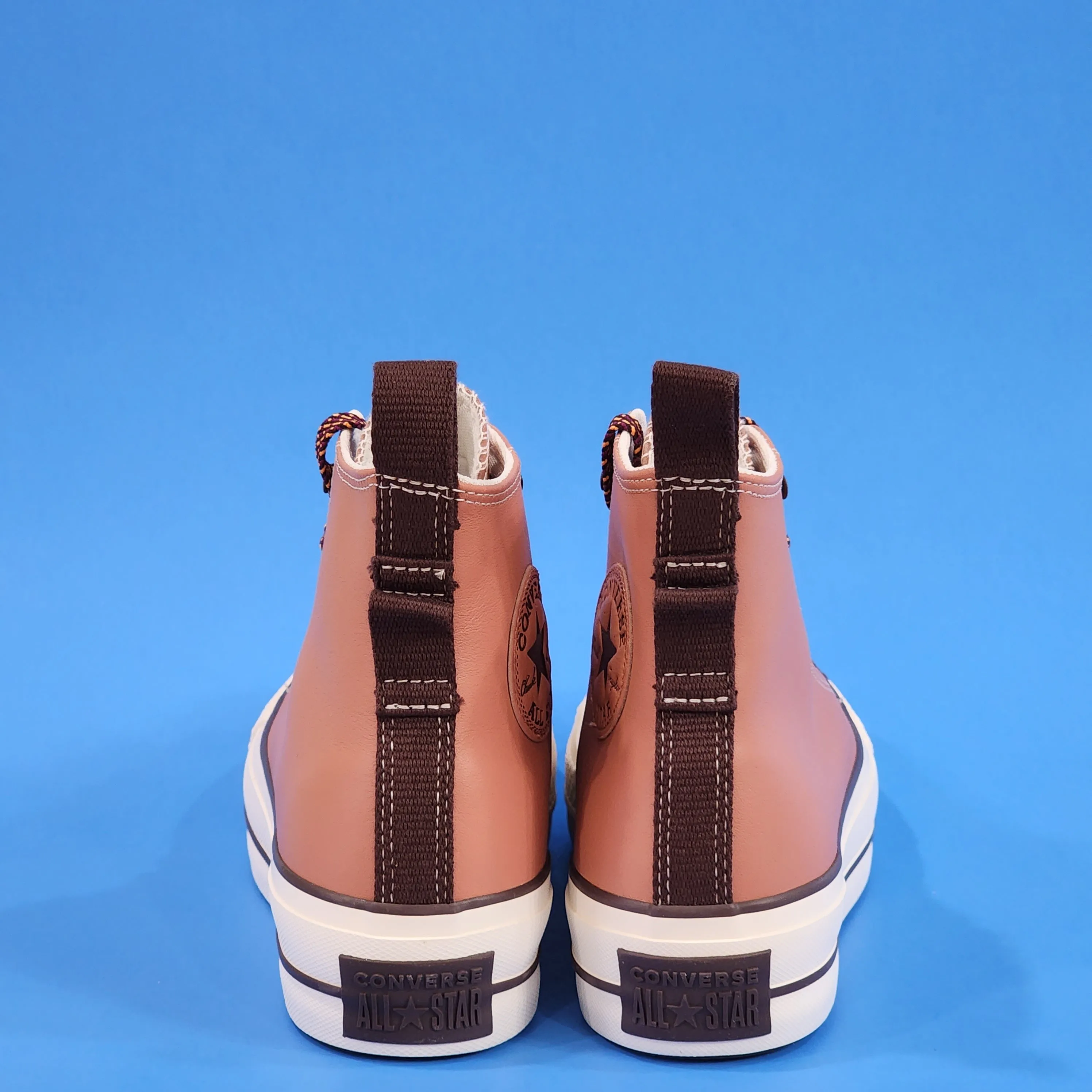 Converse CTAS Hi Lift Tonal Leather Terra Blush Platform Sneakers A03741C NWT