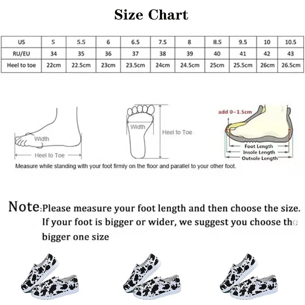 Cow Print or Leporad print Shoes New Canvas Sneakers for Women