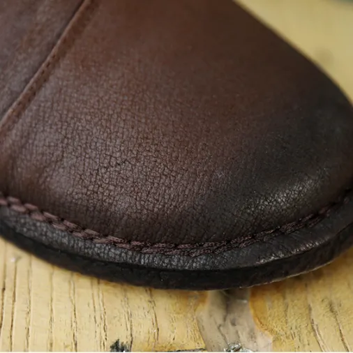 Cowhide Soft Bottom Retro Flats| Gift Shoes