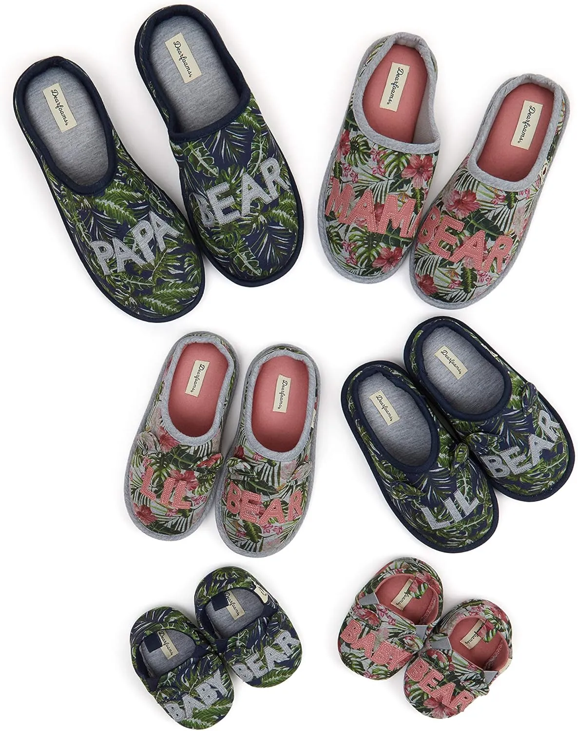 Dearfoams Baby-Girl's Frankie Bear Closed Back Slipper