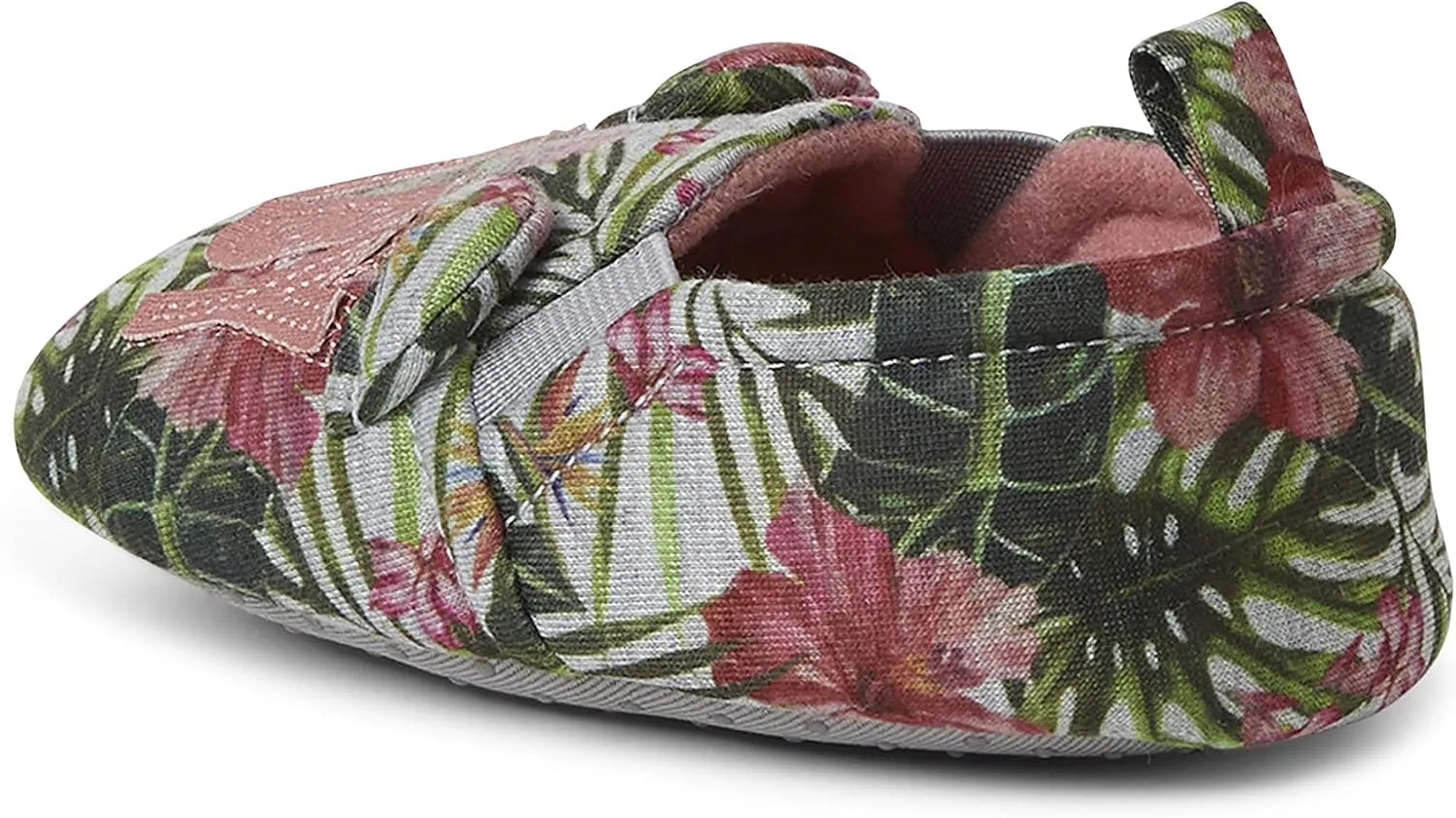 Dearfoams Baby-Girl's Frankie Bear Closed Back Slipper