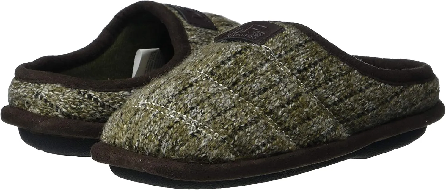 Dearfoams Unisex-Baby Df Kids Toddlers Quilted Knit Clog Slipper