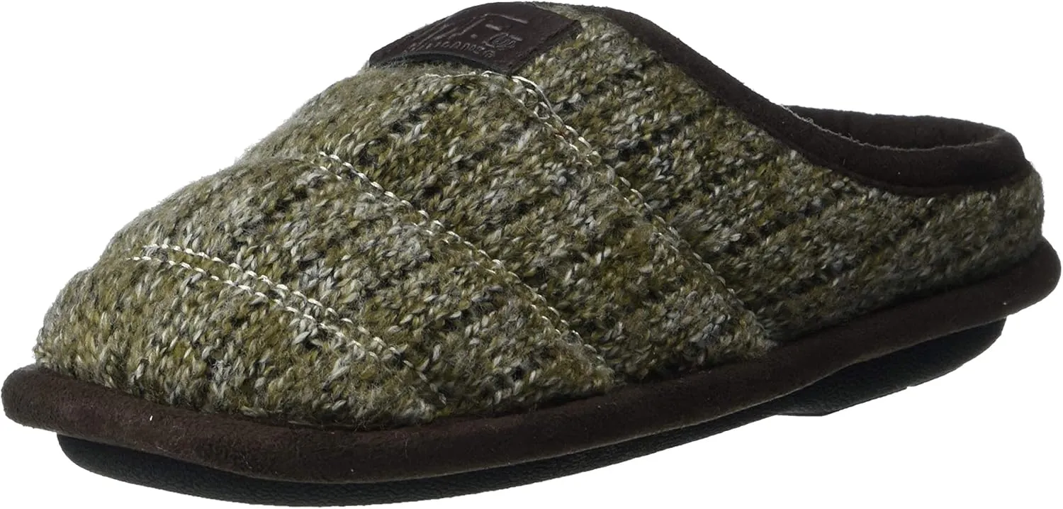 Dearfoams Unisex-Baby Df Kids Toddlers Quilted Knit Clog Slipper