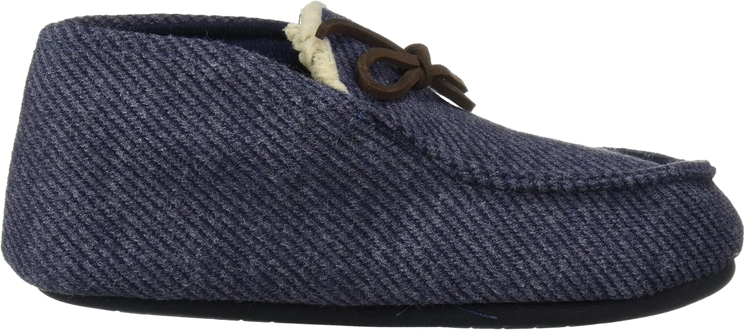 Dearfoams Unisex-Child Df Kids Toddlers Bootie with Tie Slipper