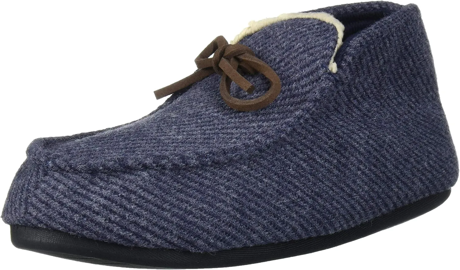 Dearfoams Unisex-Child Df Kids Toddlers Bootie with Tie Slipper