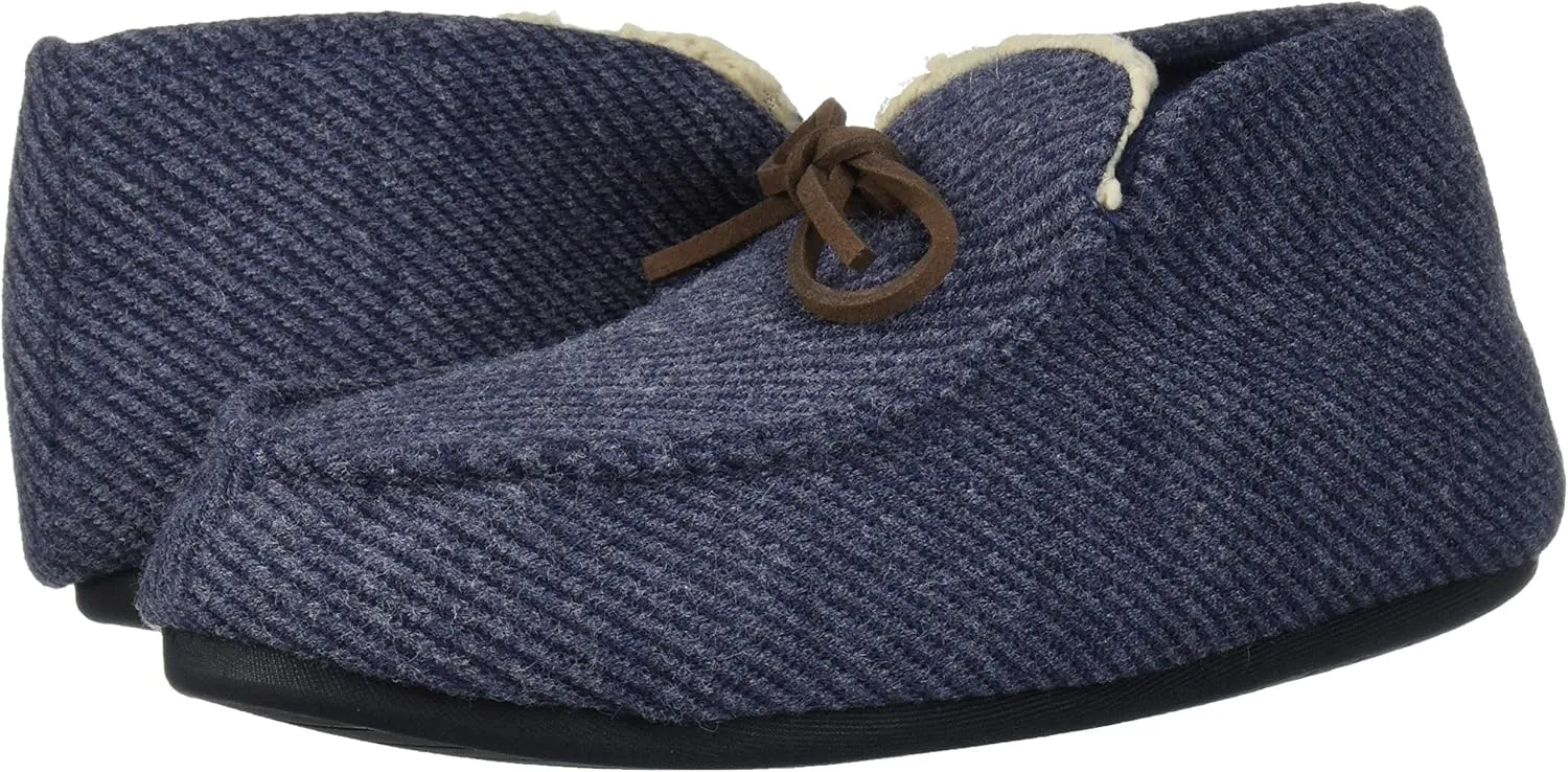 Dearfoams Unisex-Child Df Kids Toddlers Bootie with Tie Slipper