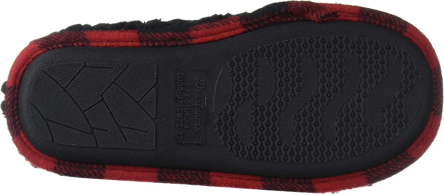 Dearfoams Unisex-Child Kids Toddlers Embroidered Animal Character Clog Slipper
